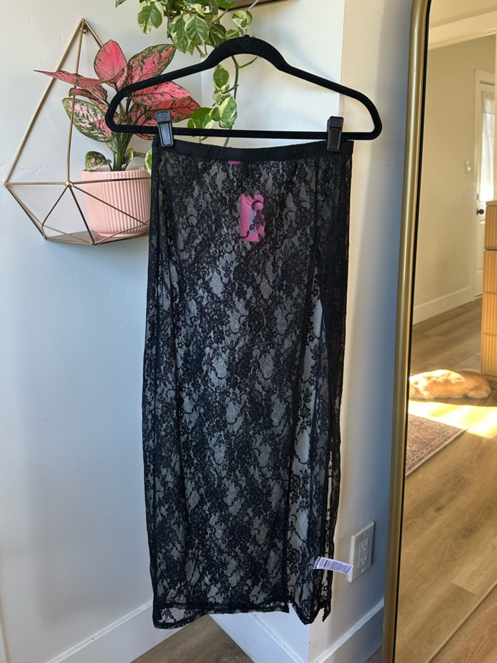 Edikted Black Lace Maxi Skirt - Picture 2 of 2